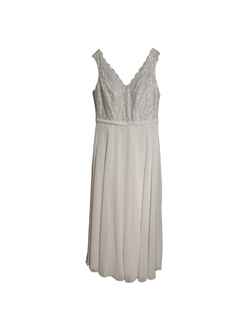 David's Bridal Wedding Dress Style 9NTWG3835 Ivory/Champagne Size 16W New NWT